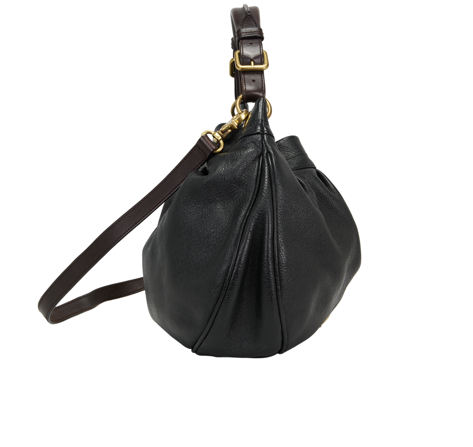 Mitzy Hobo, &pound;250, Handbags, Black, Leather, Side view